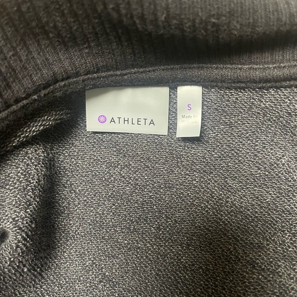 Athleta Heavy Cotton High Neck Open Jacket - Picture 5 of 8